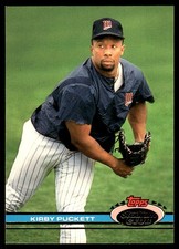 Kirby Puckett 1991 Stadium Club #110 Twins MLB READ FREE SHIPPING AutographDen