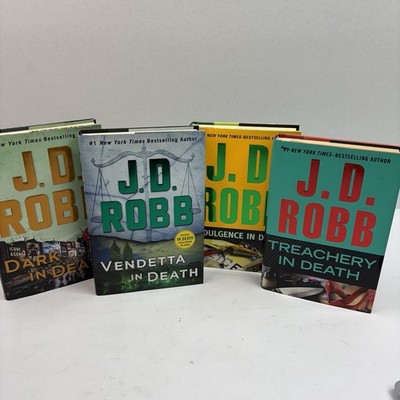 J.D. Robb Book lot of 4 Hardcovers with Dust Jackets