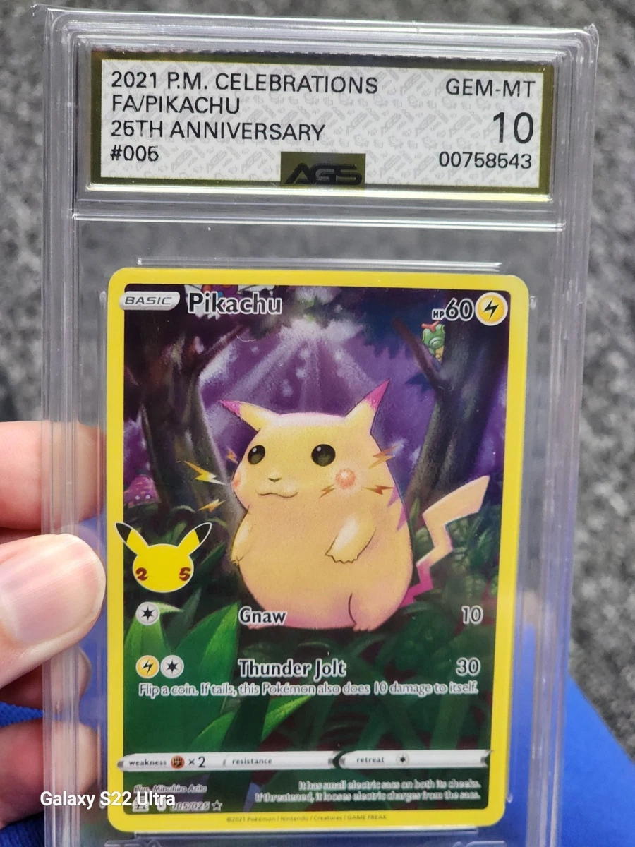 Collectible Individual Grade 10 Pikachu Pokémon TCG Card Games in