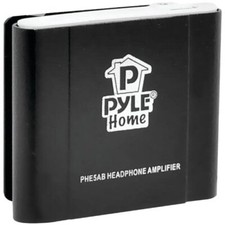 New Pyle PHE5AB Bass Boosting Portable Audio Stereo Headphone Amplifier Black 