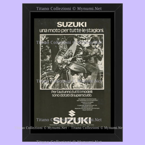 Anni ' 70  * Pubblicità Originale "Suzuki, Una Moto per Tutte Le Stagioni" Corni - Imagen 1 de 1