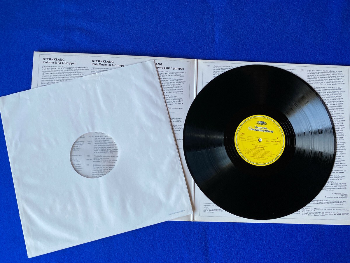 2-LP Stockhausen STERNKLANG Parkmusik für 5 Gruppen Deutsche