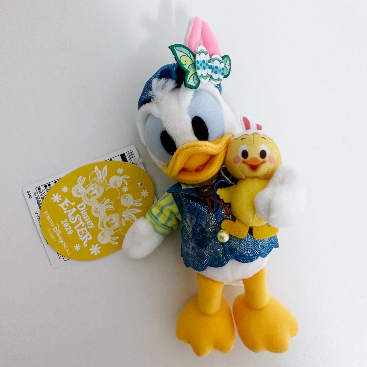 Tokyo Disneysea Easter 2020 Donald Duck & Piyo Plush Badge Charm 