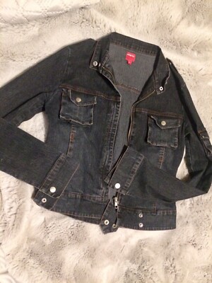 NIKITA BRAND Y2K DENIM BIKER STYLE JACKET ELASTANE