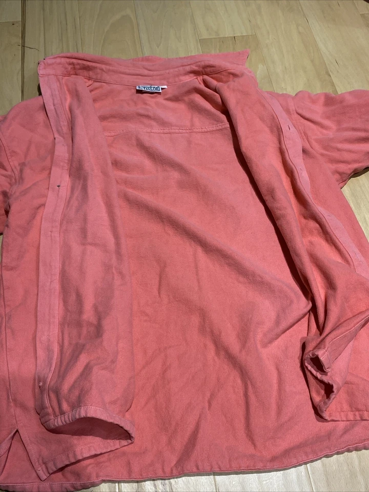 Camisa para Hombres Hecha en EE. UU. por Taylor 100% Americana Original Abotonada Mangas Largas L/XL Foto 3 de 4