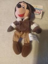 Vintage - The Disney Store - Pilot Mickey Bean Bag Plush Doll Aviation Flight