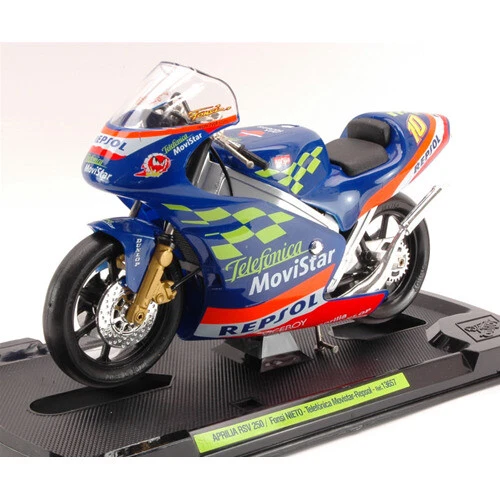 Modellini statici di moto e quad scala 1:10 per Aprilia