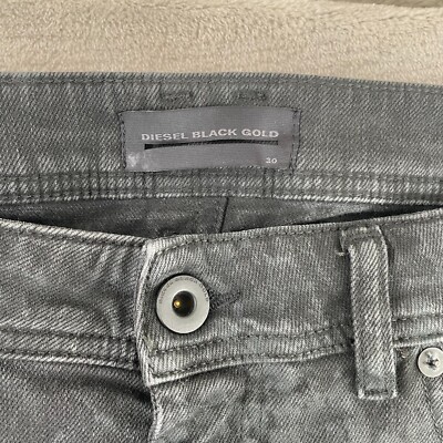 Diesel Black Gold Jeans Men 30 (Fits 32x31) Black Button Fly Type