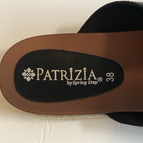 Patrizia By Spring Step Women Toeloop Espadrilles Sandals Size 7.5 -8 Black - Picture 5 of 8