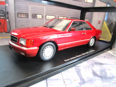 MERCEDES BENZ 500 SEC Coupe C126 / W126 red rot met. 1985 KK 180336 NEU ! 1:18