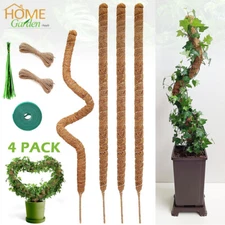 28" Bendable Moss Poles Plant Support Stakes For Monstera Climbing Plants Indoor