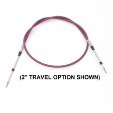 3 Series Push-Pull Cable, Clamp Hubs, 10-32 Rods, (choose travel option)