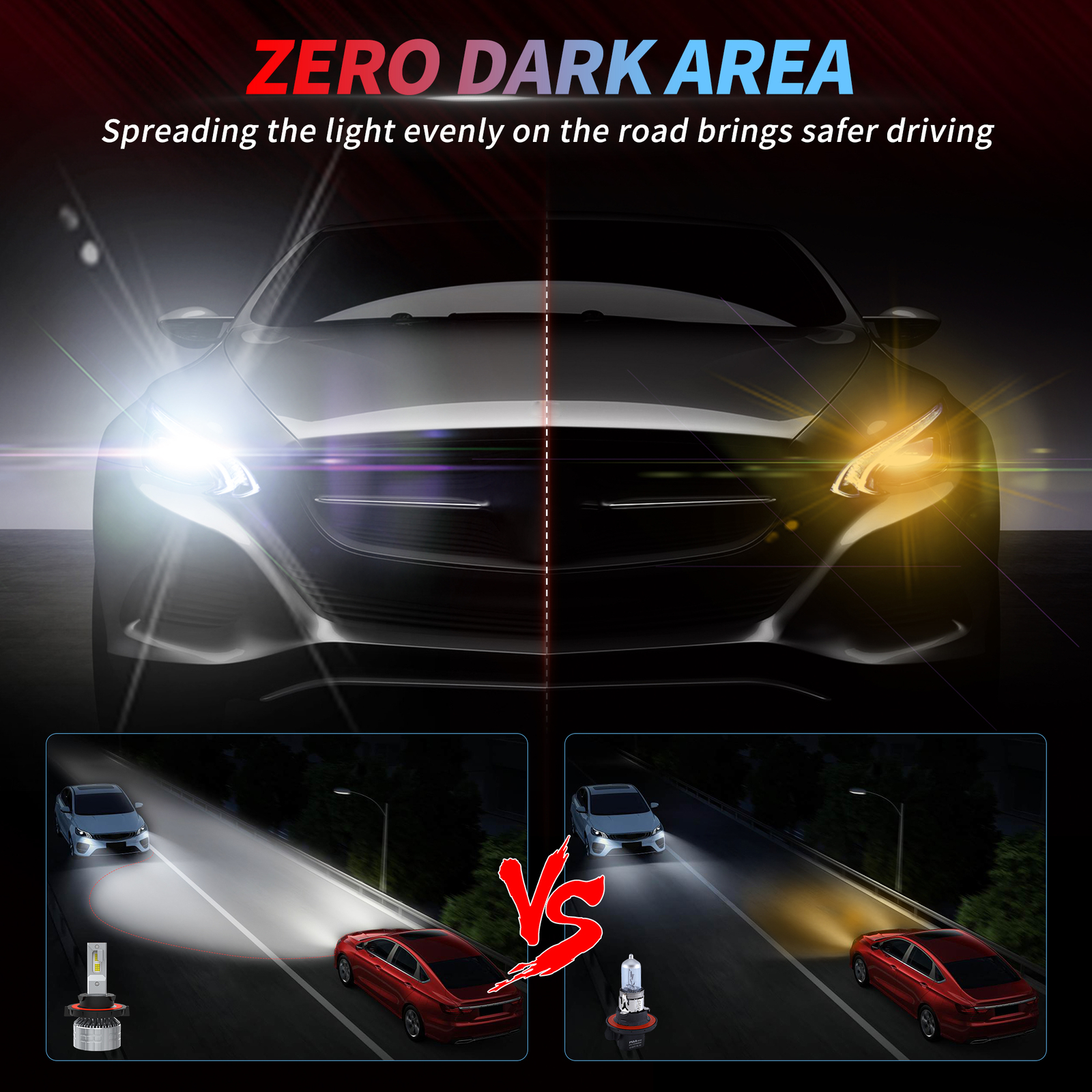 For Acura NSX 1991-1994 - 6x LED Headlight High Low Fog Light Kit 6500K 60000LM