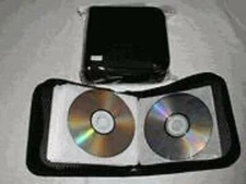5 NEW 24-DISC CD DVD BLACK WALLETS/ORGANIZERS W WHITE SLEEVES JS70 FREE SHIP