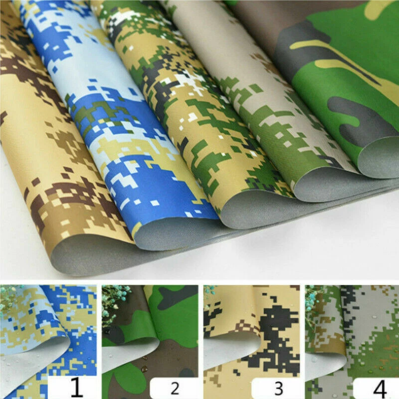 Tela Oxford Camuflada Impermeable Exterior Toldo Tienda Paño Borde Recubierto Plateado Foto 3 de 4