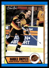 1989-90 O-Pee-Chee #286 Harold Snepsts Vancouver Canucks Hockey Card