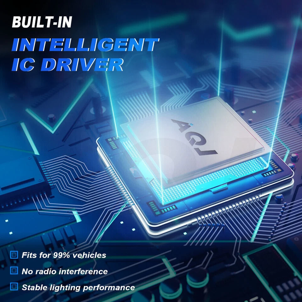 6500K 9007 Bombillas LED haz alto/bajo para MAZDA B2300 B2500 B3000 B4000 Foto 2 de 4