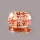 A Natural Flawless Ceylon Padparadscha Sapphire Oval Cut Loose Gemstone 17.70 Ct