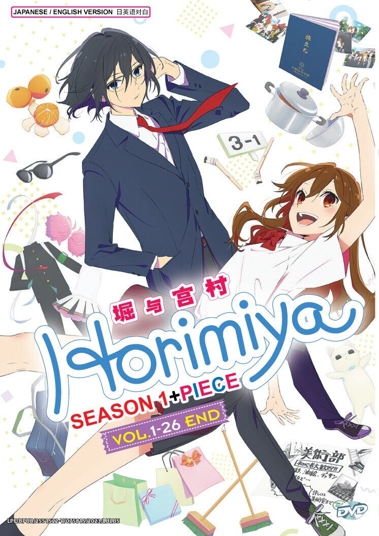 ENGLISH DUBBED Anime Horimiya Season 1+ Piece (Vol.1-26End) DVD