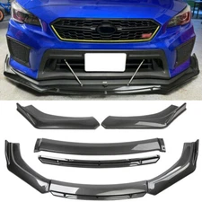 For Subaru Front Bumper Lip Splitter Chin Spoiler Carbon Fiber