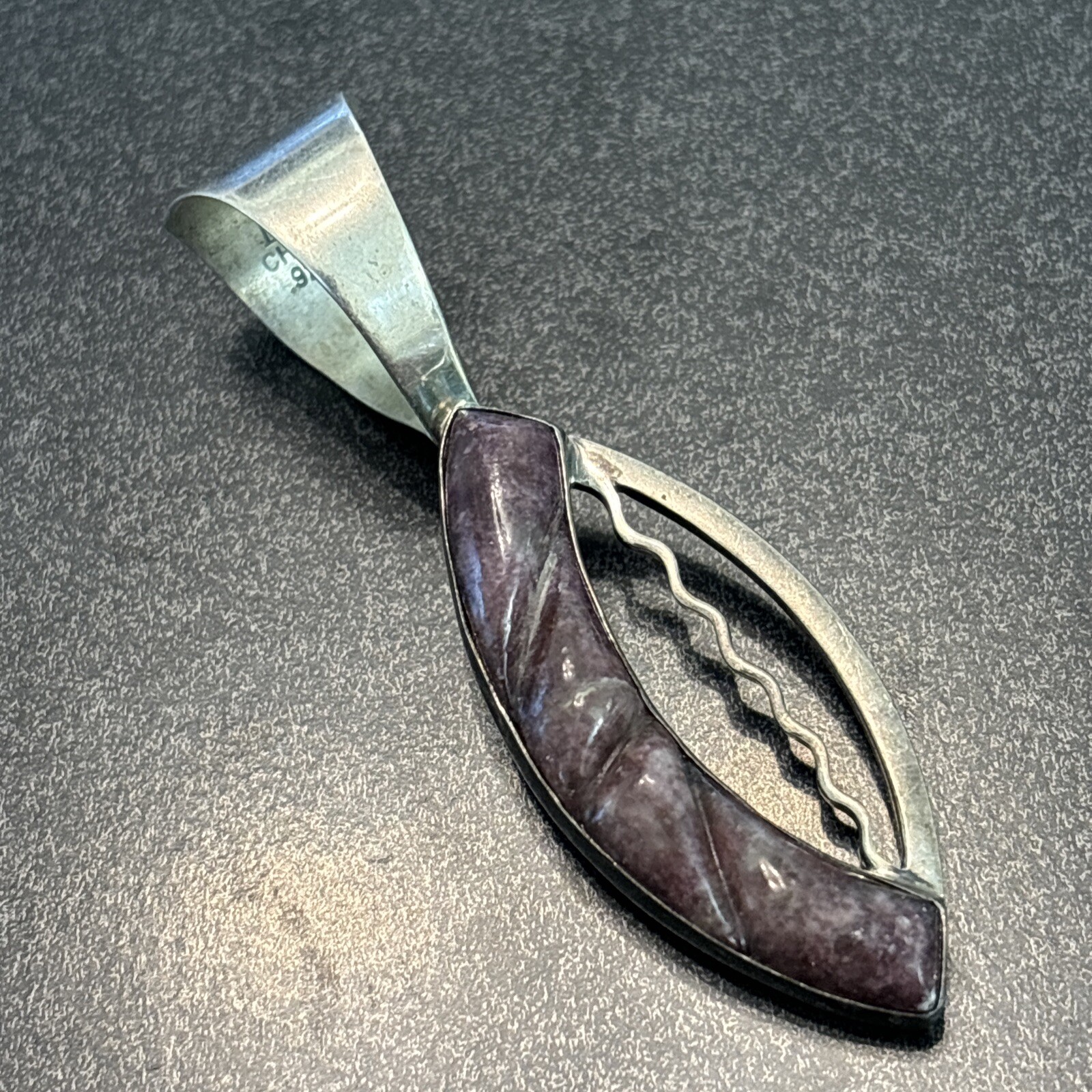 Jay King DTR Sterling Silver Amethyst Pendant Vin… - image 2