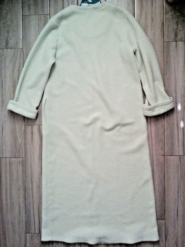 Collette Mint Green Long Sleeve Embroidered Full Zip Front Long Robe Size M - Picture 3 of 4