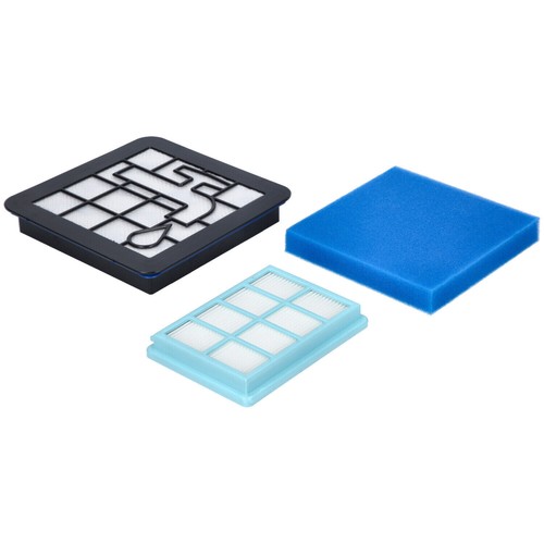 Filter-Set Ersatzfilter 3tlg für Philips PowerPro Compact und Active Staubsauger