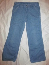 vintage 60's 70's LEVI'S light wash trousers wide leg jeans W 32"