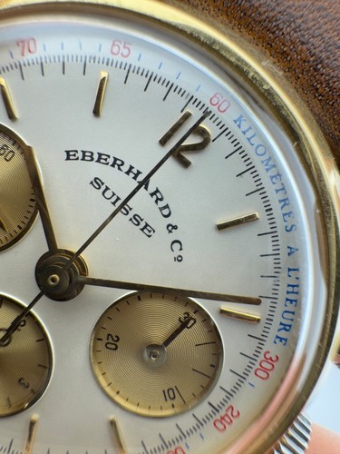 Eberhard & Co. Contograf 32026 Chronograph Contograf Trois Calibre Lemania 1873 - Foto 13 di 18