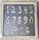Creative Memories Creative Cuts Playful Numbers Pattern Scrapbooking Template