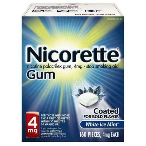 Goma Nicorette 4 mg recubierta de hielo blanco menta - 160 unidades - Imagen 1 de 1