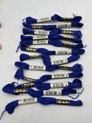 DMC カラーズ　青　ラインストーン DMC Embroidery Floss Color 796 Blue 8.7y Each Lot Of 12 Skeins New