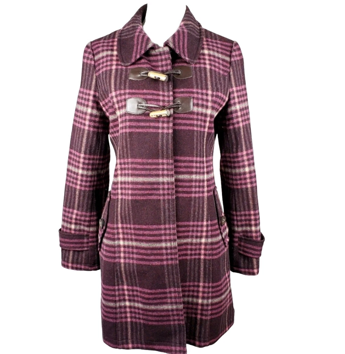 Maroon duffle deals coat