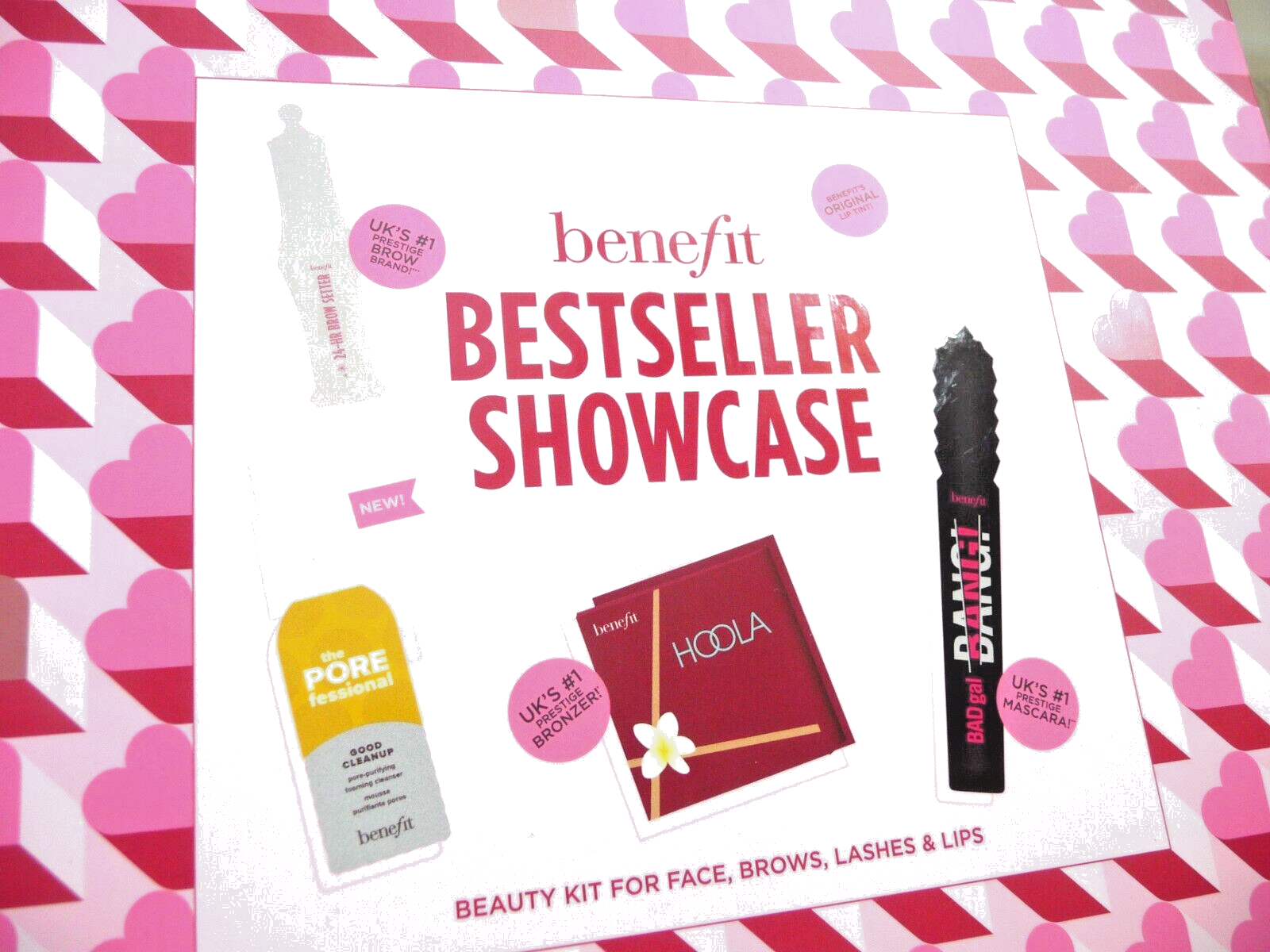 BENEFIT Hoola 8g  BadGal Bang 8.5g Benetint 24 Hr Browsetter Makeup Gift Set £88
