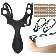 Archery Catapult Hunting Slingshot Slingbow Sling Shot Flat Tubular Bands Kit