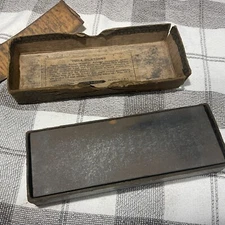 Vintage Norton abrasives oilstone India bench stone MB6