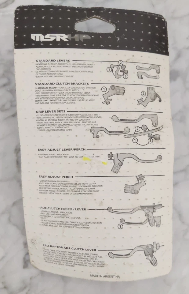 Soporte de palanca para Kawasaki KX65-85-100 KX125-250 KX500 MSR WTZ 34-1760 Foto 3 de 3