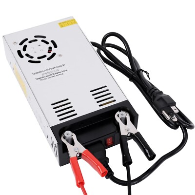 High-Power SMPS 110V/220V AC to 12V DC Converter - 50A 600W Power Supply - Ad...