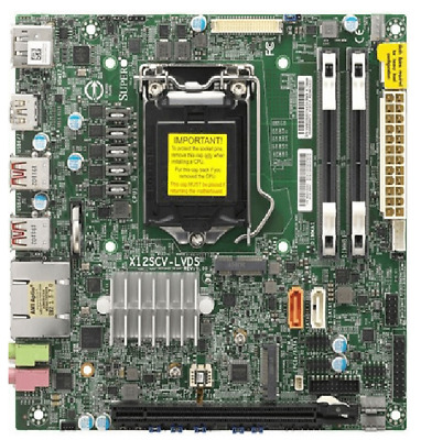 SuperMicro X12SCV-LVDS Motherboard - Mini ITX,  CometLakePCHW480,LGA1200,PCIe x16