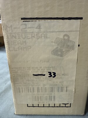 Box Of 33 Caddy M24 For 1/8  - 1/4  Thick Flange Universal Beam Clamp (#2) ELB2