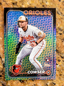 2024 Topps #257 Colton Cowser Easter Holiday Foil Parallel Rookie Card - Orioles