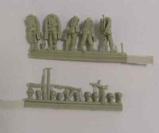 1/72 World War II German MG 5pcs Resin Soldier Military Models Uncoloured
