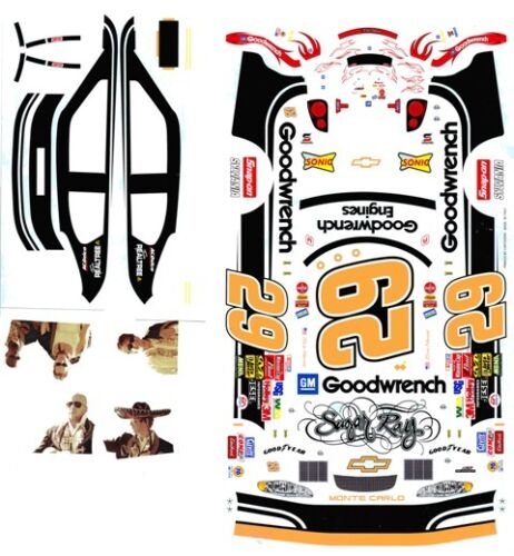 #29 Kevin Harvick Sugar Ray Tribute Chevy 1/24th - 1/25th Scale Waterslide Decal - Picture 1 of 1