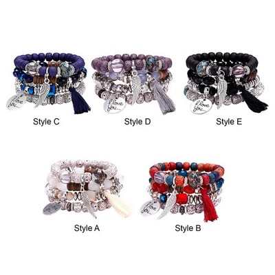 Boho Perlen Armband verstellbar Armband Dekoration Accessoires Geschenke Lagenlook