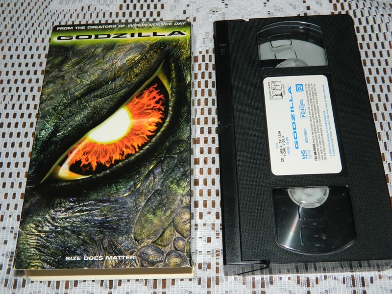 Godzilla Size Does Matter Embossed Cover (VHS, 1998)