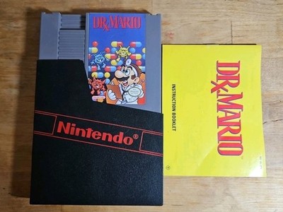 Dr. Mario (Nintendo NES) Excellent - Cartridge, Manual And Sleeve - Authentic