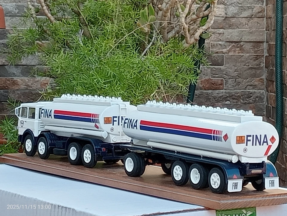 Camion/Truck Fiat 691n autotreno FINA De Agostini n0 GILA Ixo Altaya 1/43 - Immagine 4 di 4