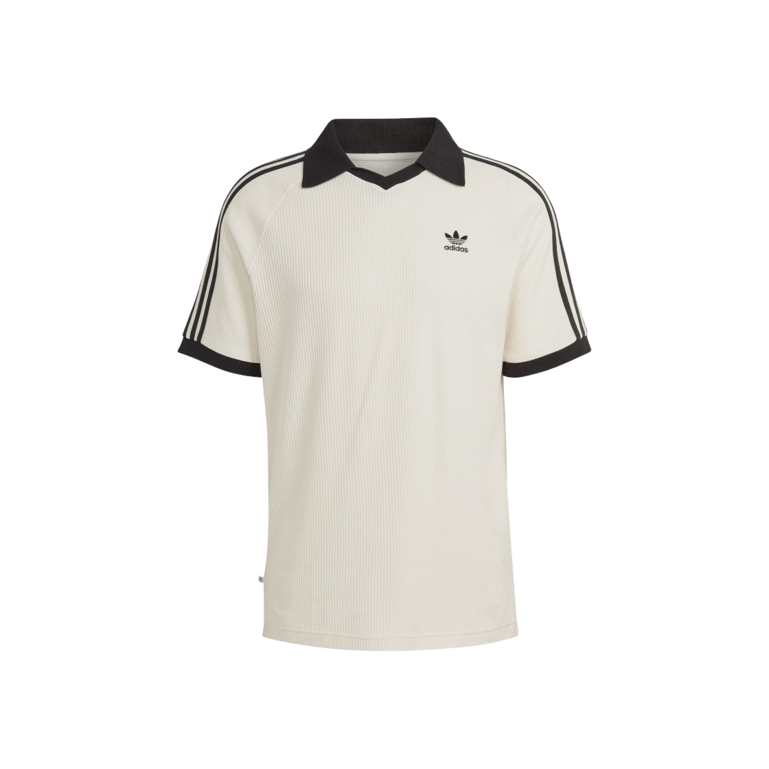 トップス ADIDAS CLASSICS WAFFLE POLO-WONDER WHITE Adidas Adicolor Classics Waffle Polo Shirt Wonder White - US