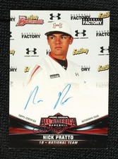 2017 Bowman Draft Under Armour All-America Game 16/199 Nick Pratto Auto 0u8i