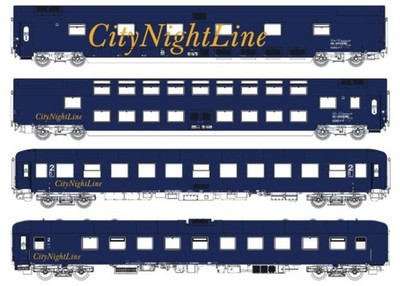 LS Models N 4er Set Nachtzugwagen CNL, Ep.V, CNL 212/213, Set I